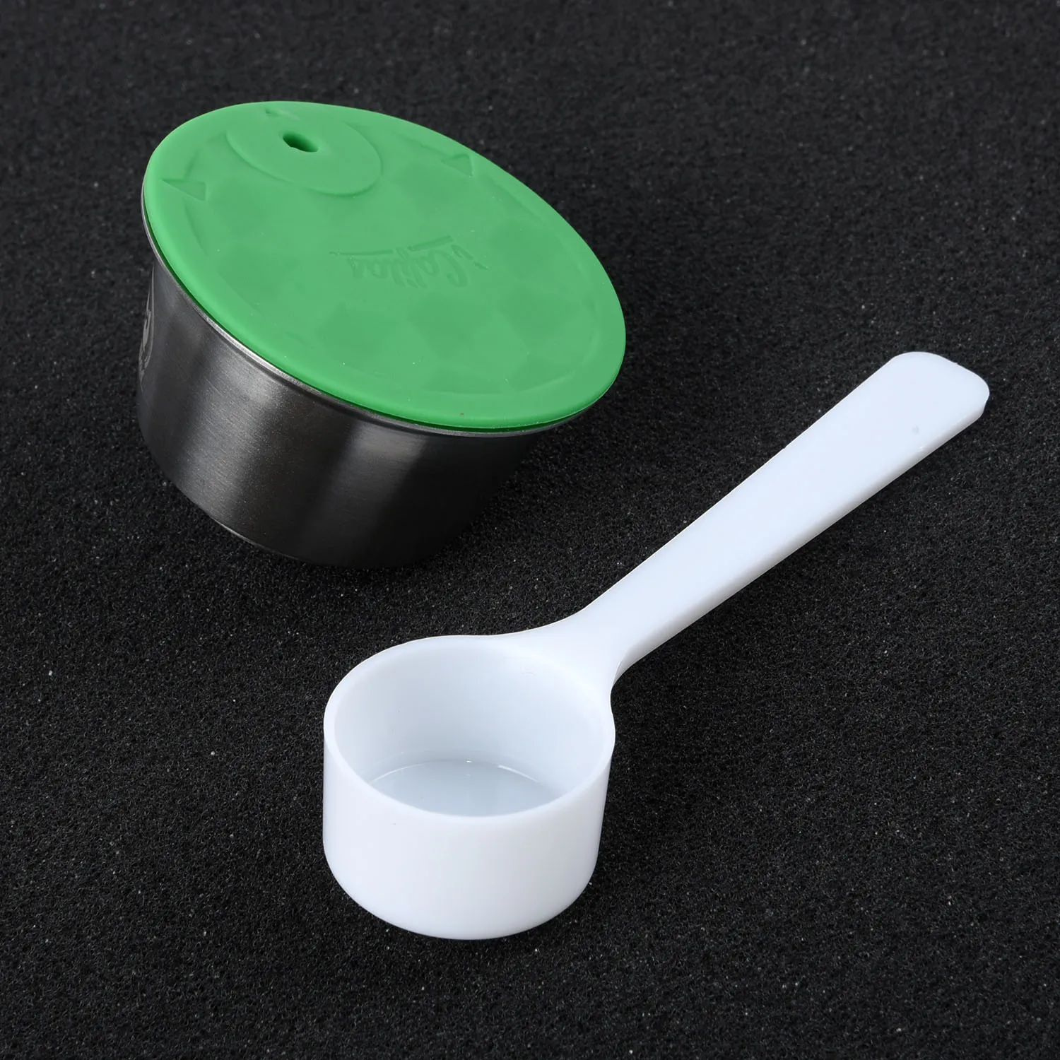 New 1pc Coffee Filter Reusable Refillable Coffee Capsule Filters For Dolce Gusto With Spoon Brush Kitchen Accessories