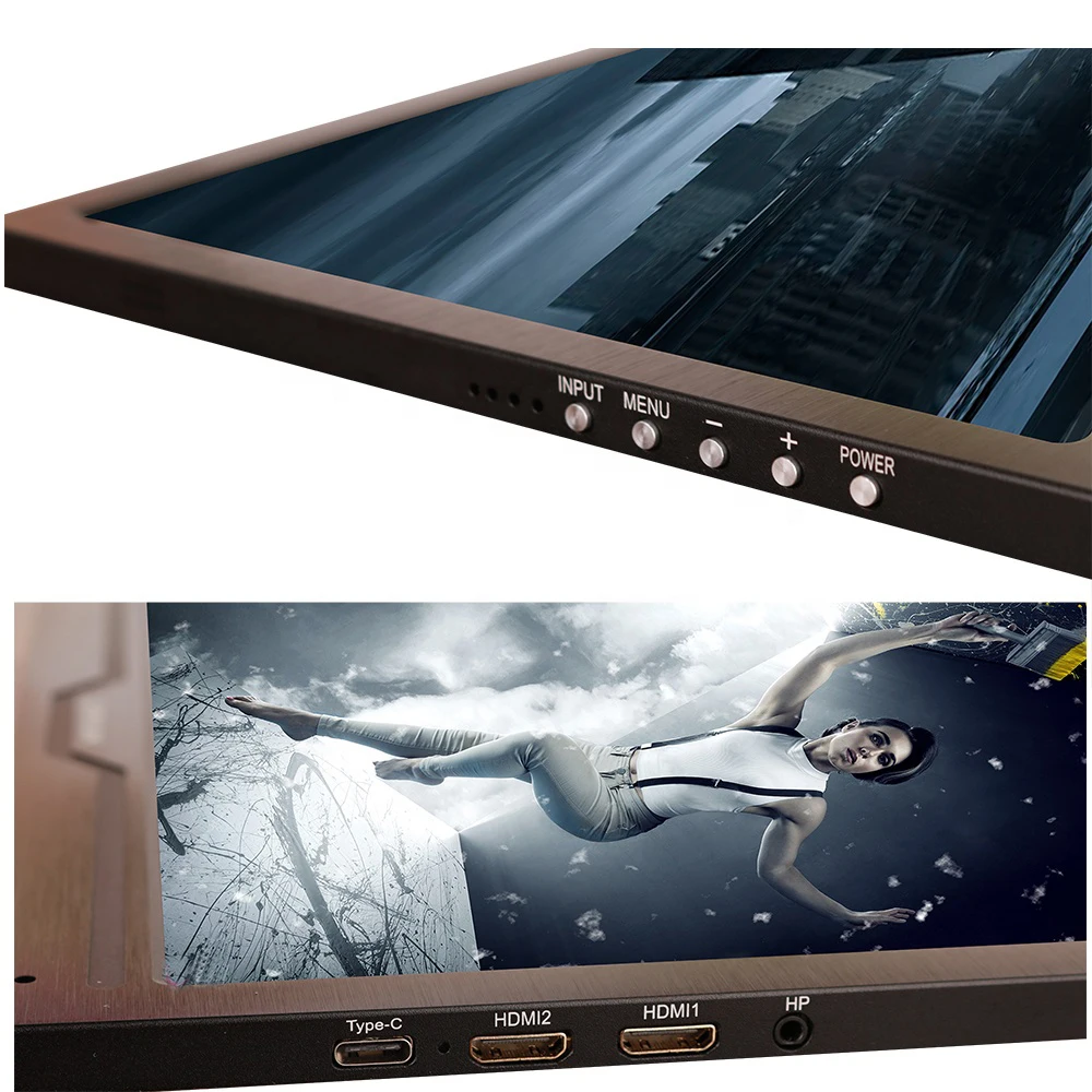 17 3 дюймовый 4K Портативный ЖК монитор 11 мм ультра тонкий дисплей для Mac/PC/smart phone/PS4
