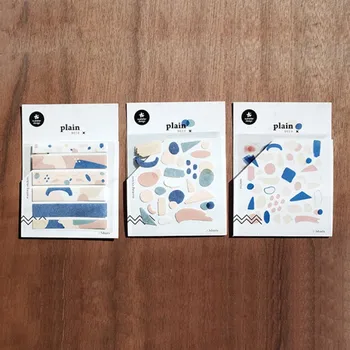 

hobbisland cute pink blue PET paper strip die cuttings sticker set 3sheets/pack winter 3patterns available