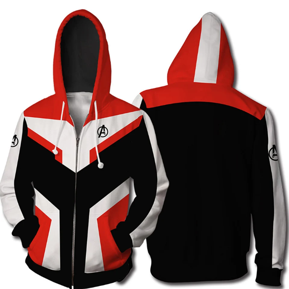 Avengers Endgame Quantum Rijk 3D Print Hoodies Mannen/Vrouwen Sweatshirts Cosplay Hooded Ongedwongen Jas Jas Plus size 5XL