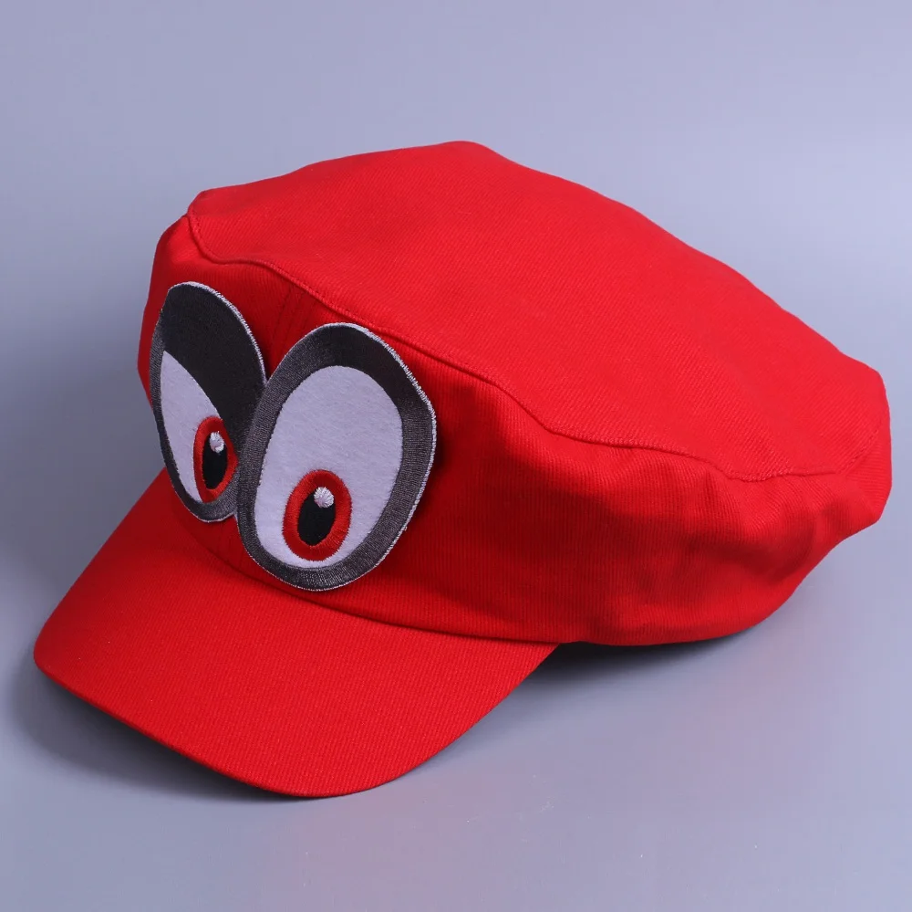 Game Super Mario Odyssey Cap Cosplay Red Mario Hat Adult Kids Anime Handmade New3
