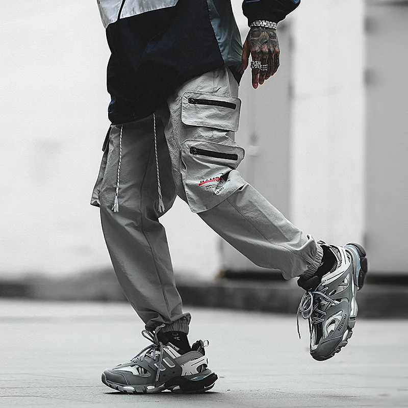 Multi Pockets Cargo Harem Jogger Pants Men 2019 Hip Hop Fashion Casual Track Trousers Streetwear Harajuku Hipster Sweatpants Multi Pockets Cargo Harem Jogger Pants Men 2019 Hip Hop Fashion Casual Track Trousers Streetwear Harajuku Hipster Sweatpants
