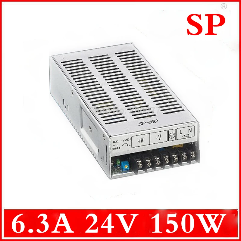 

SP-150W 24V 6.3A Single output with PFC power supply for LED Strip light