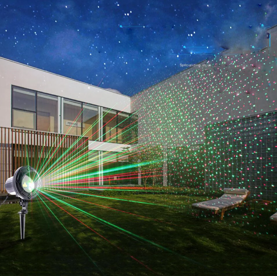 110 V 220 V Рождественские огни уличный лазерный проектор для украшения дома красный зеленый праздничный Сказочный свет с ИК-пультом дистанционного управления