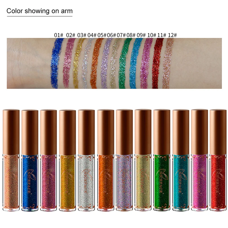 

12 Color Eyeliner Liquid Waterproof Easy To Wear Make Up Matte Eye Liner Red Green Pink Yellow Eyliner TSLM1