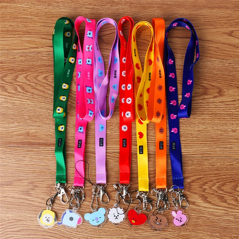 

Neck Strap Lanyard Long Keychain TATA COOKY CHIMMY MANG SHOOKY Women Key Ring Pendant Phone Card Badge Holder HF053