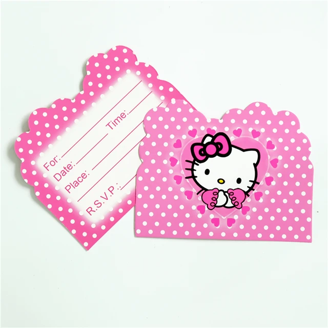 kitty invitation cards