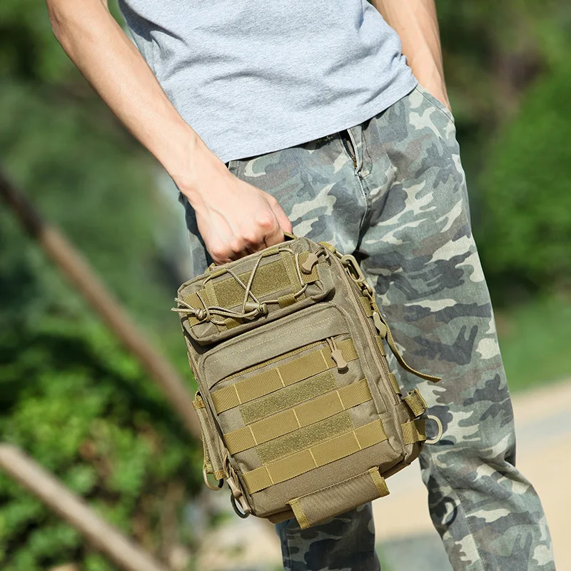 large capacity Tactical Chest bag Camouflage Hunting Shoulder Bag waterproof riding Pockets Militar