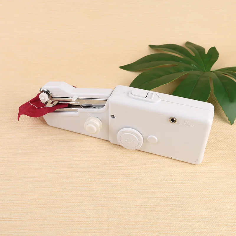 Portable Mini Handheld Sewing Machines Handy Stitch Clothes Fabrics Sew Needlework Cordless Electric household Sewing Machine  (3)