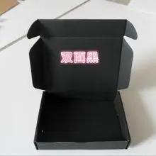 Заводская цена черный пользовательские печатные логотип гофрированные Коробки