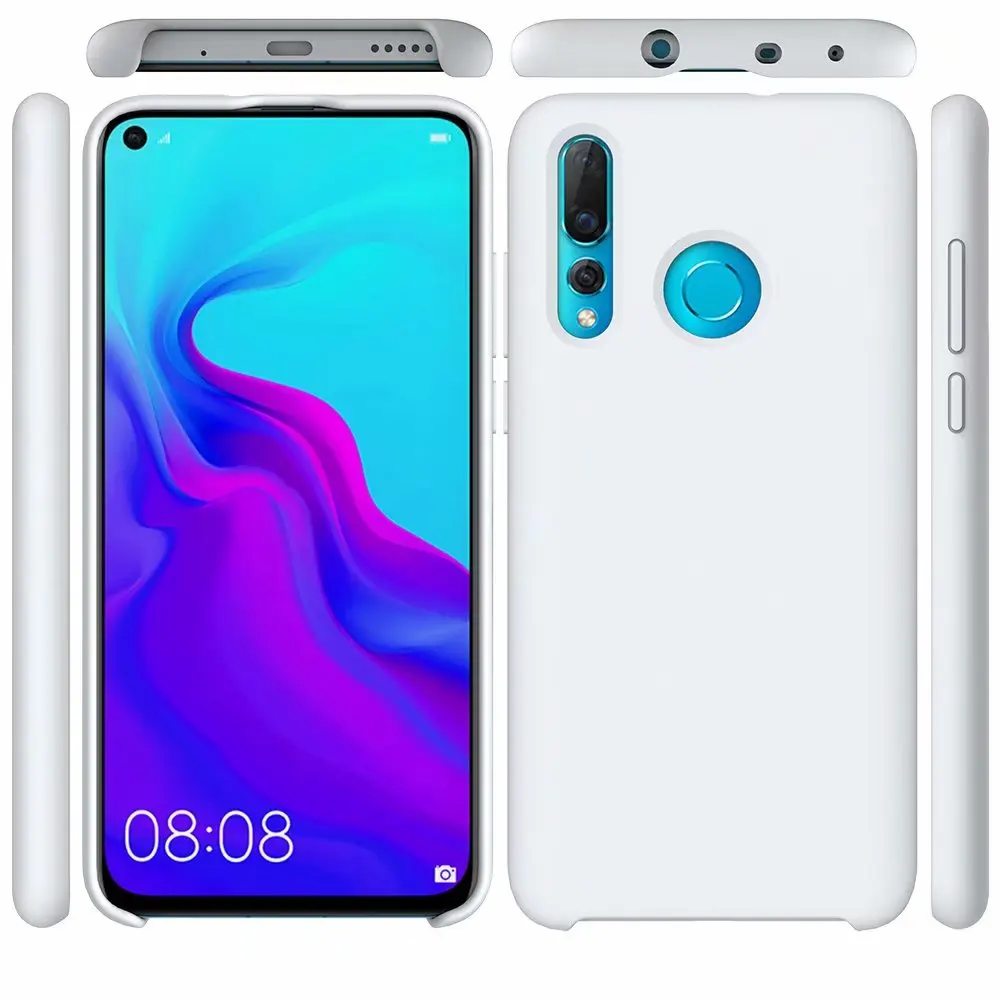 White Для huawei Nova 3 3i 4 Мягкий силиконовый чехол Обложка Гибкая плотная противоударный Тонкий чехол huawei Nova3i задняя крышка защитный экран - Цвет: White