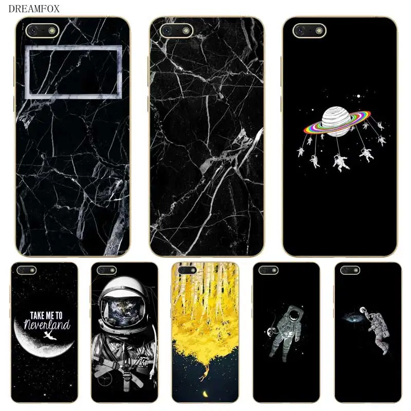 

N402 Space Stars Soft TPU Silicone Case Cover For Huawei Honor 6A 6C 6X 7A 7C 7S 7X 8 Lite Pro