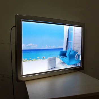 

Slim LED Snap Frame Single Sided Backlit Light Boxes For Advertising