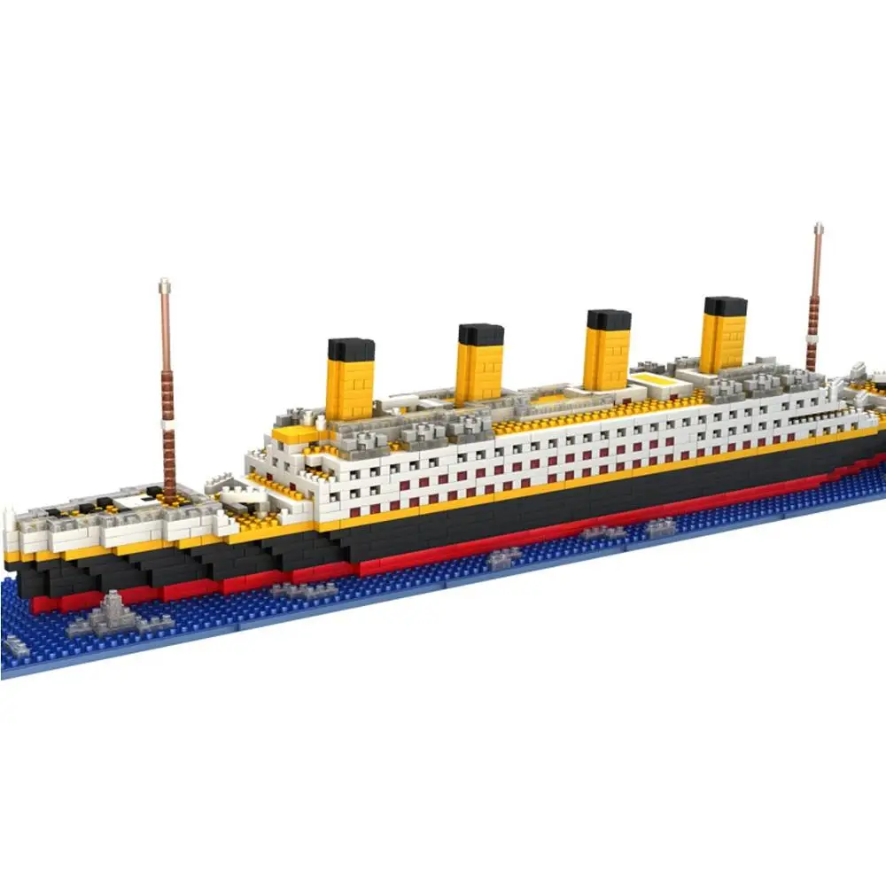 1860 шт сборные нано кирпичи Титаник корабль модель город классические строительные блоки Развивающие игрушки для детей