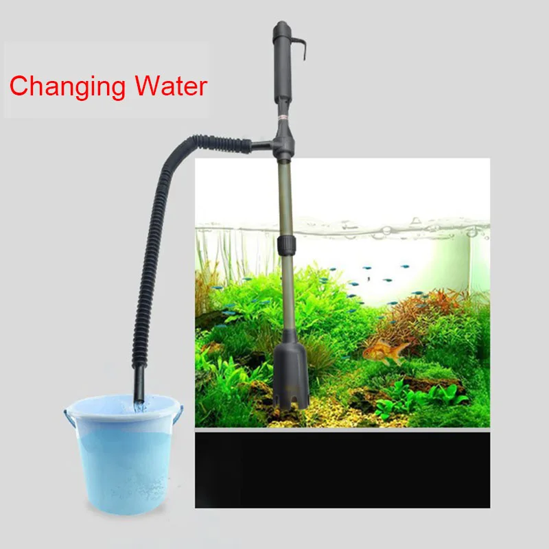 

Fish Tank Siphon Water Change Cleaning Filter Water Changer Pump Sand Hose Tube Battery Powered Aquarium Gravel Cleaner