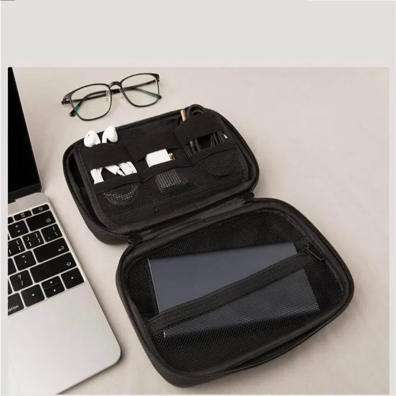Xiaomi HX Multifunctional Digital storage boxEarphone storage Case For Headphone Accessories Earbuds memory Card USB Cable Bag (12)