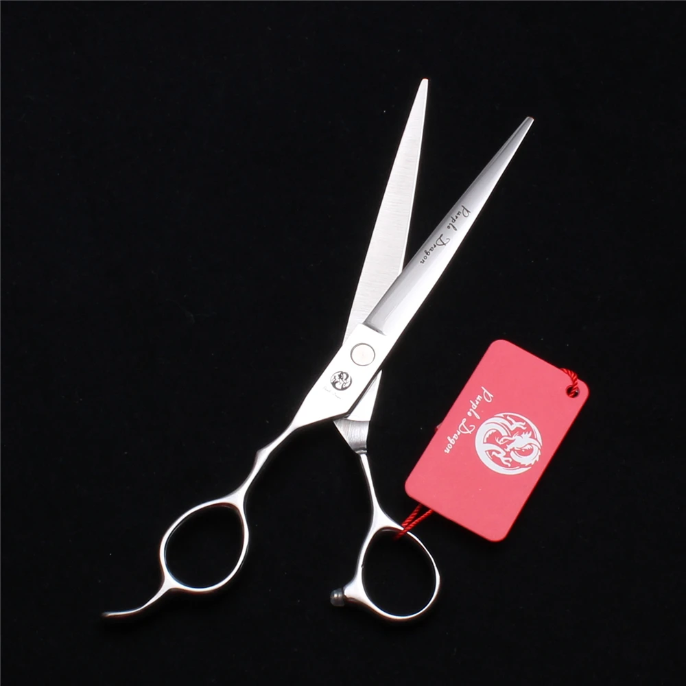 

7'' Left-Hand Silver Screw Professional Hair Scissors Cutting Shears Hairdressing Scissors Straight Scissors Barber Shears Z8000