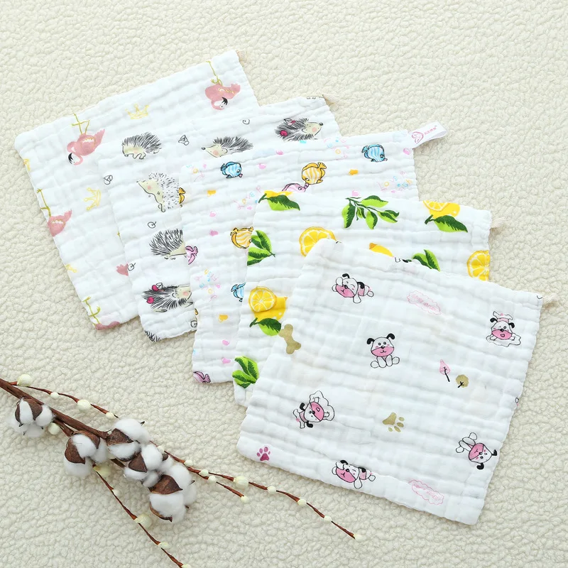 2pcs Pack 30*30cm 100% Cotton Towel Gauzel Washcloth Newborn Baby Stuff Nursing Accessories Boys Girls Towel