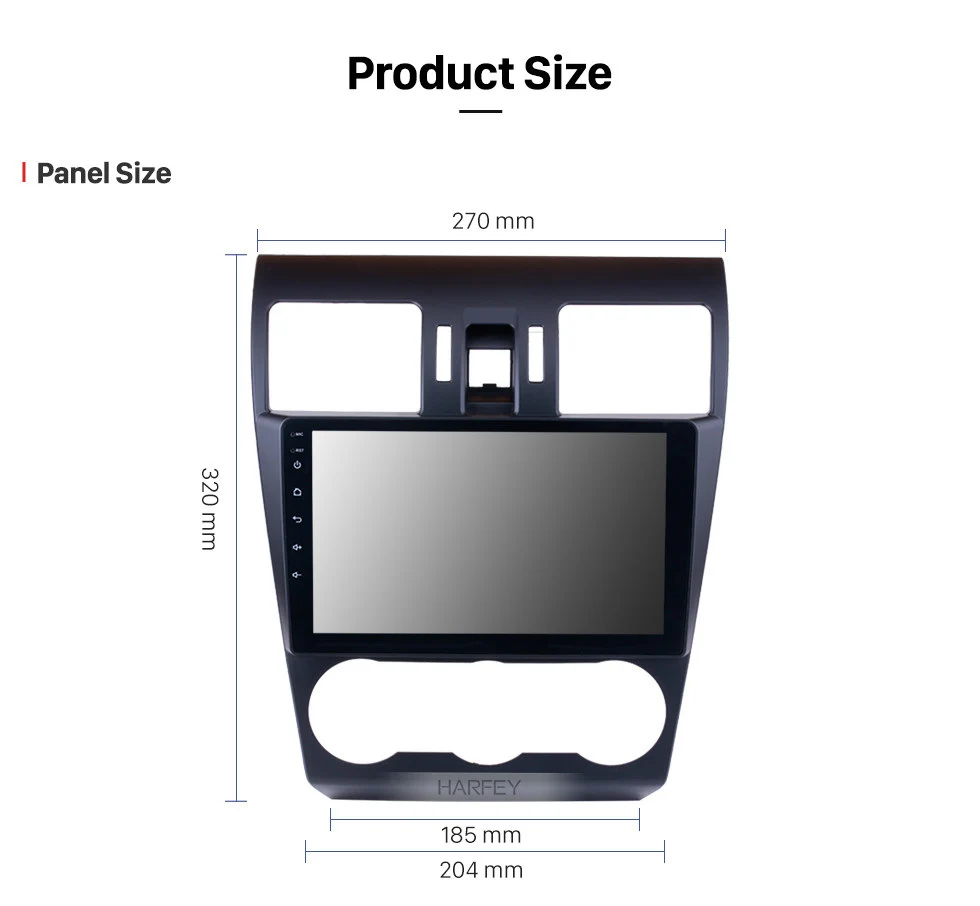 Cheap Harfey 9" IPS Screen Android 8.1 ROM 32GB RAM 2GB  2Din Car Radio For Subaru Forester 2014 2015 2016 GPS Navi Unit high version 18