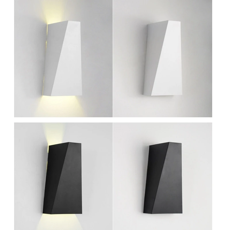 Modern Minimalist Led Wall Light Dual-Head Geometry 10W Wall Lamp for Hall Bedroom Corridor Bathroom Lamp Reading Home Lighting (5)