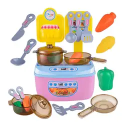 14 шт. новейшая Мини-Имитация кухня пластиковая игрушка для хранения ролевые игры дом игрушки обеденный стол аксессуары игрушки