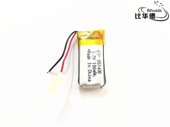 

10pcs/lot 551430 501430 3.7v 180mah LiPo Rechargeable Battery ion cells For Mp3 Mp4 Mp5 DIY PAD E-book bluetooth headset