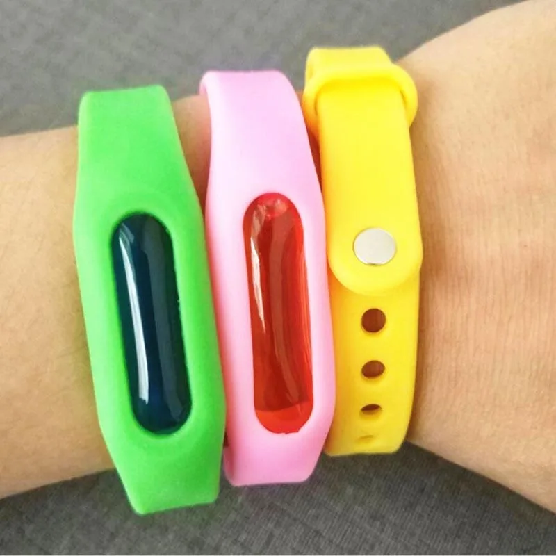 

Baby 'S 1 Pc wristband Natural Silicone Anti Mosquito Bracelet New Style Mosquito Repellent Bracelet Plant Essential Oil Case Ph