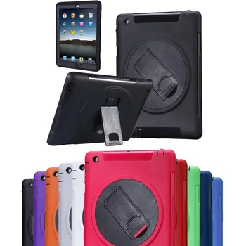 

XSKEMP Original Brand Kickstand Cover Tablet Case For Apple iPad 2 3 4 9.7" TPU+PC Anti-Explosion Protective Shell Gift Pen