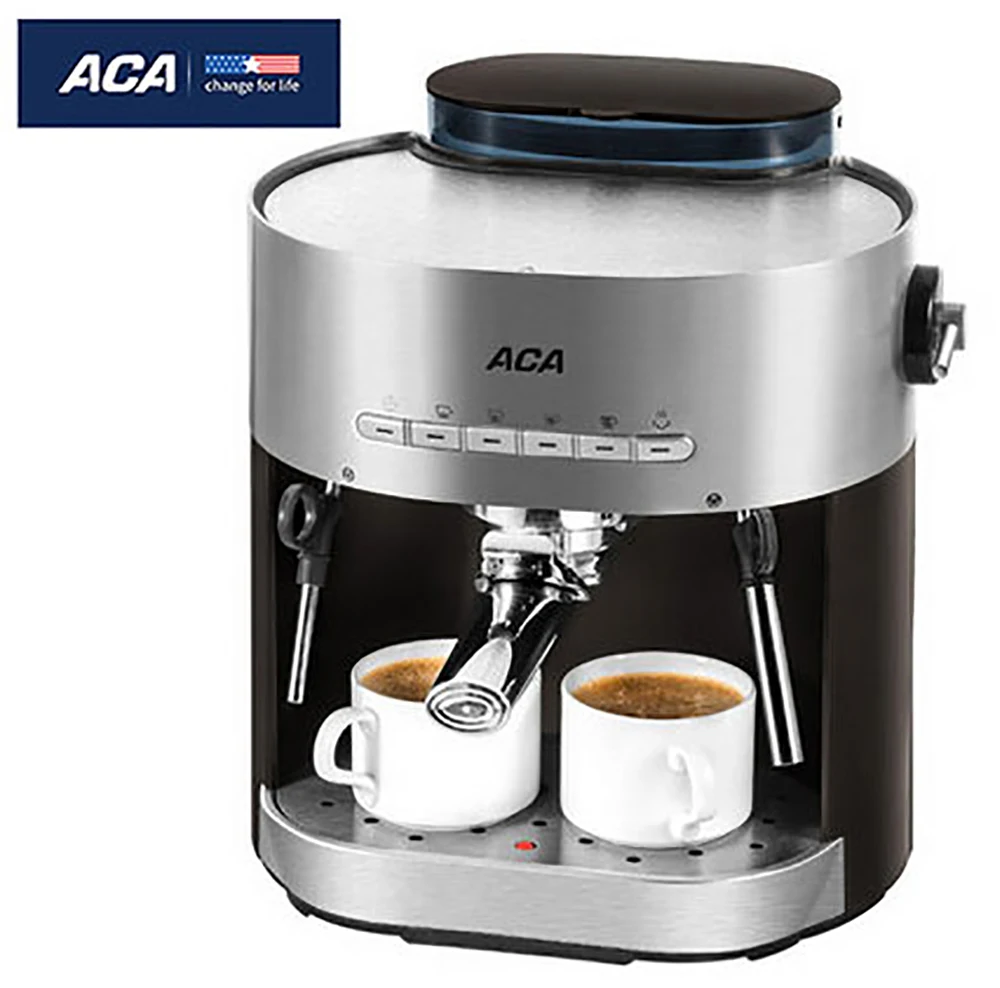 ACA Semi-automatic Coffee Maker Machine AC-E15B for Household Commercial Espresso Cappuccino Latte Automatic Filtering | Бытовая