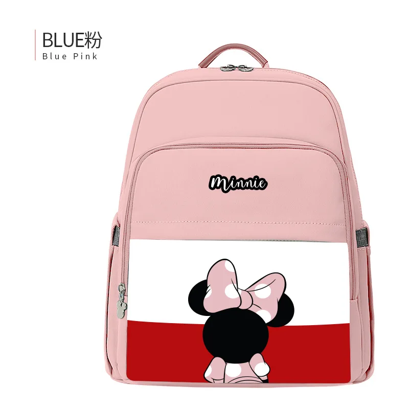 

Disney Water-proof leather mommy diaper Bag large volume Mother Nappy Bags Baby Care Nappy Changing Bag USB heater DPB22