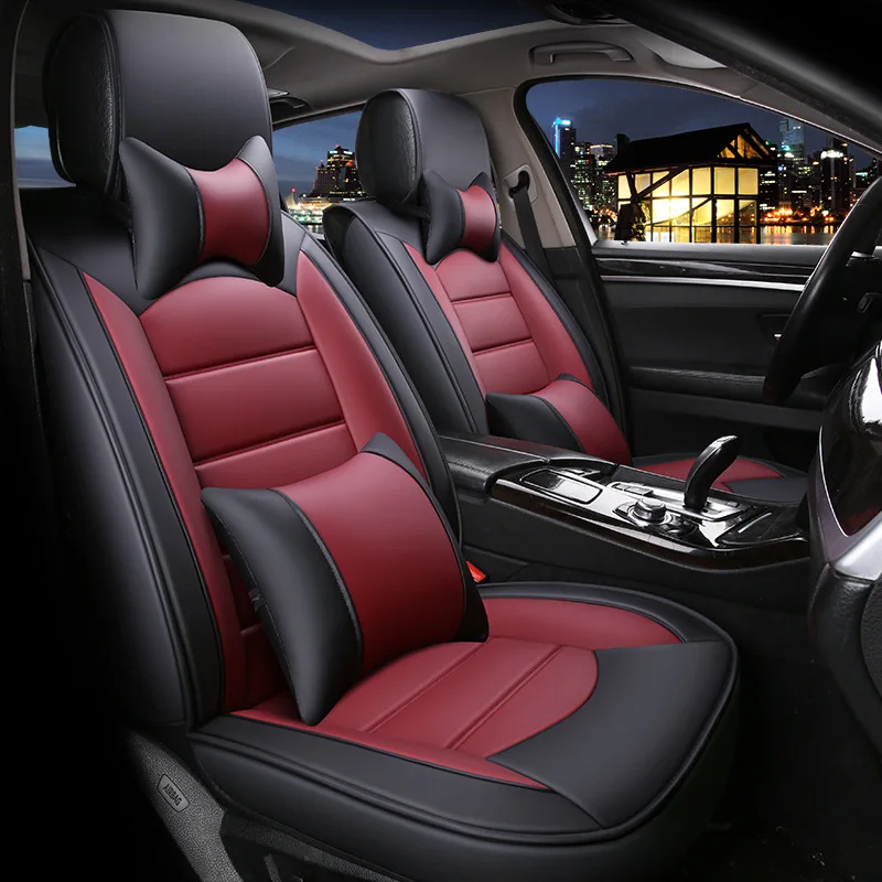Кожаный чехол для автомобильного сиденья универсальный Bmw Ford Toyota Corolla Camry Rav4 Auris