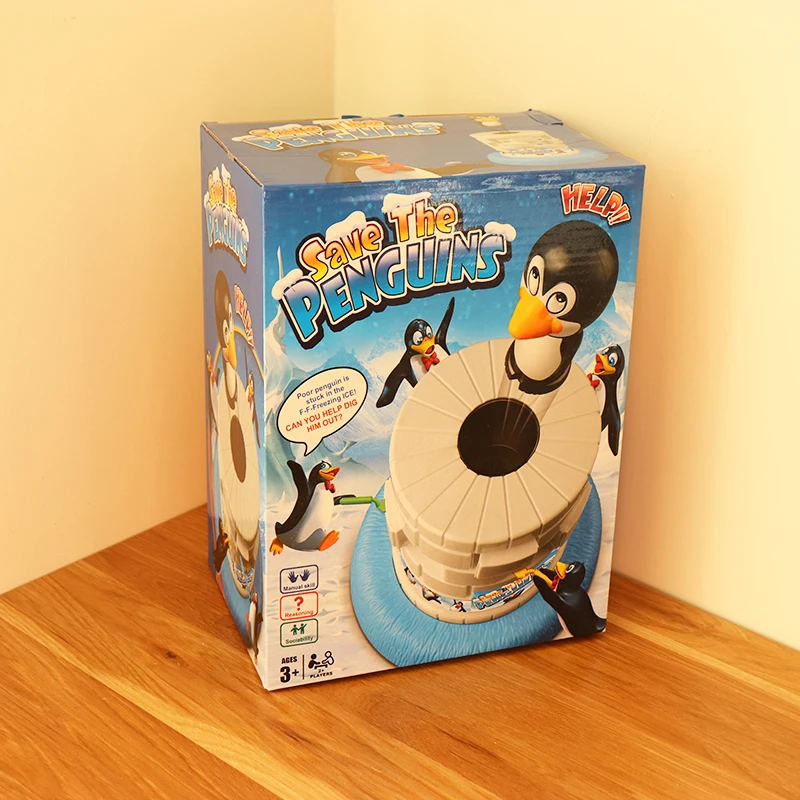 Сохраните маленький пингвин на льду игра развивающие симпатичные обучения забавные гаджеты родитель-ребенок Интерактивная игрушка зрительно-моторная координация