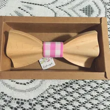 Новое поступление мужской деревянный лук галстук-бабочка треугольная клетчатая форма джентльмен галстук-бабочка