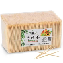 3600 шт./пакет натуральные одноразовые бамбуковые зубочистки с двойной головкой семейный ресторан отель дорожные принадлежности зубочистки инструменты