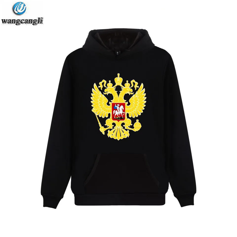 

Russia Is Our Power Hoodies Men Women Brand Jacket Double-headed Eagle Russia Style Cotton Hoodie Sweatshirt XXS-4XL