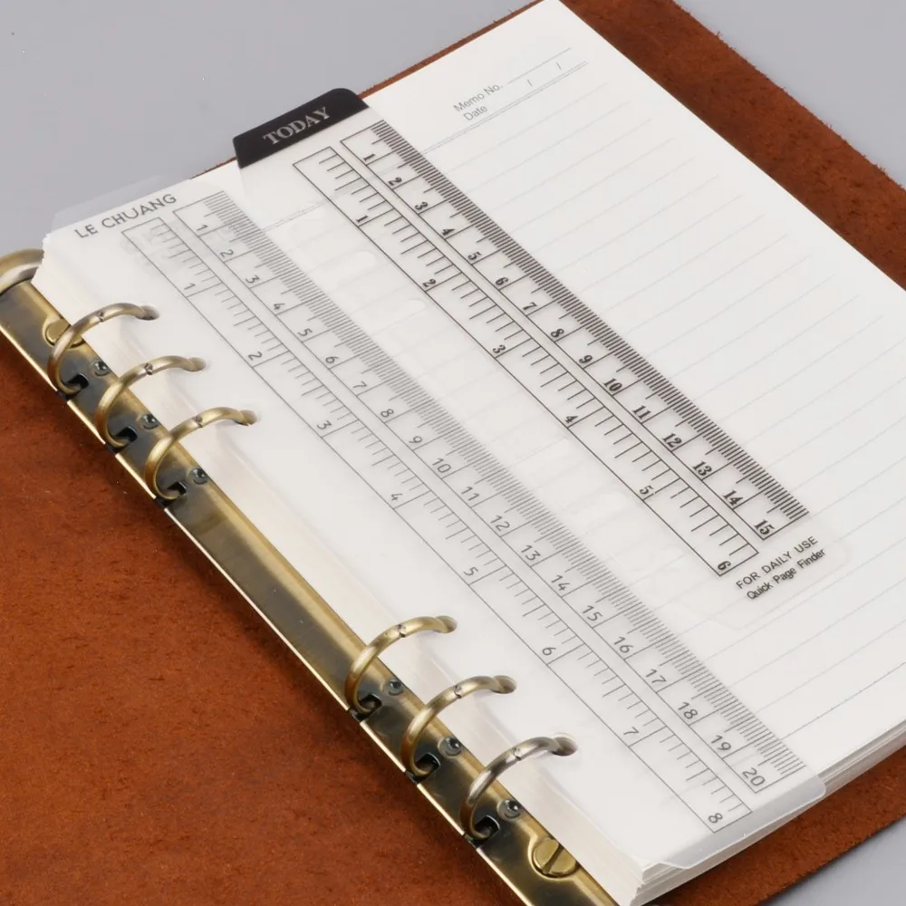 Закладка линейка для колец блокнот 6 отверстий А5 А6 эластичный инструмент для рисования мягкая пластиковая перегородка для планировщика и органайзера Sketchbook