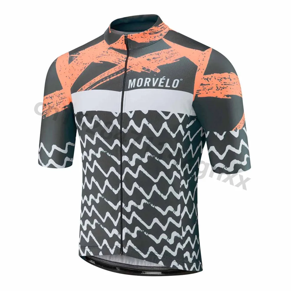 

2019 Morvelo Cycling Jersey Mens Tops Racing Cycling Clothing Ropa Ciclismo Short Sleeve MTB Bike Jerseys Shirt Maillot Hombre