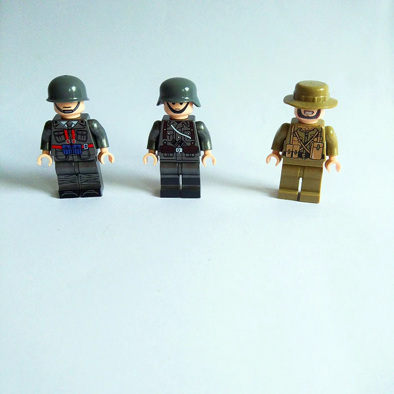 8 шт./компл. Второй мировой войны военные строительные блоки восемь национальных солдат Обучающие Развивающие игрушки подарок на день рождения детей