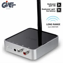 Длинный Диапазон аудио адаптер 328ft Bluetooth 5,0 передатчик приемник APTX HD& низкая задержка Оптический RCA 3,5 мм AUX для ТВ Музыка