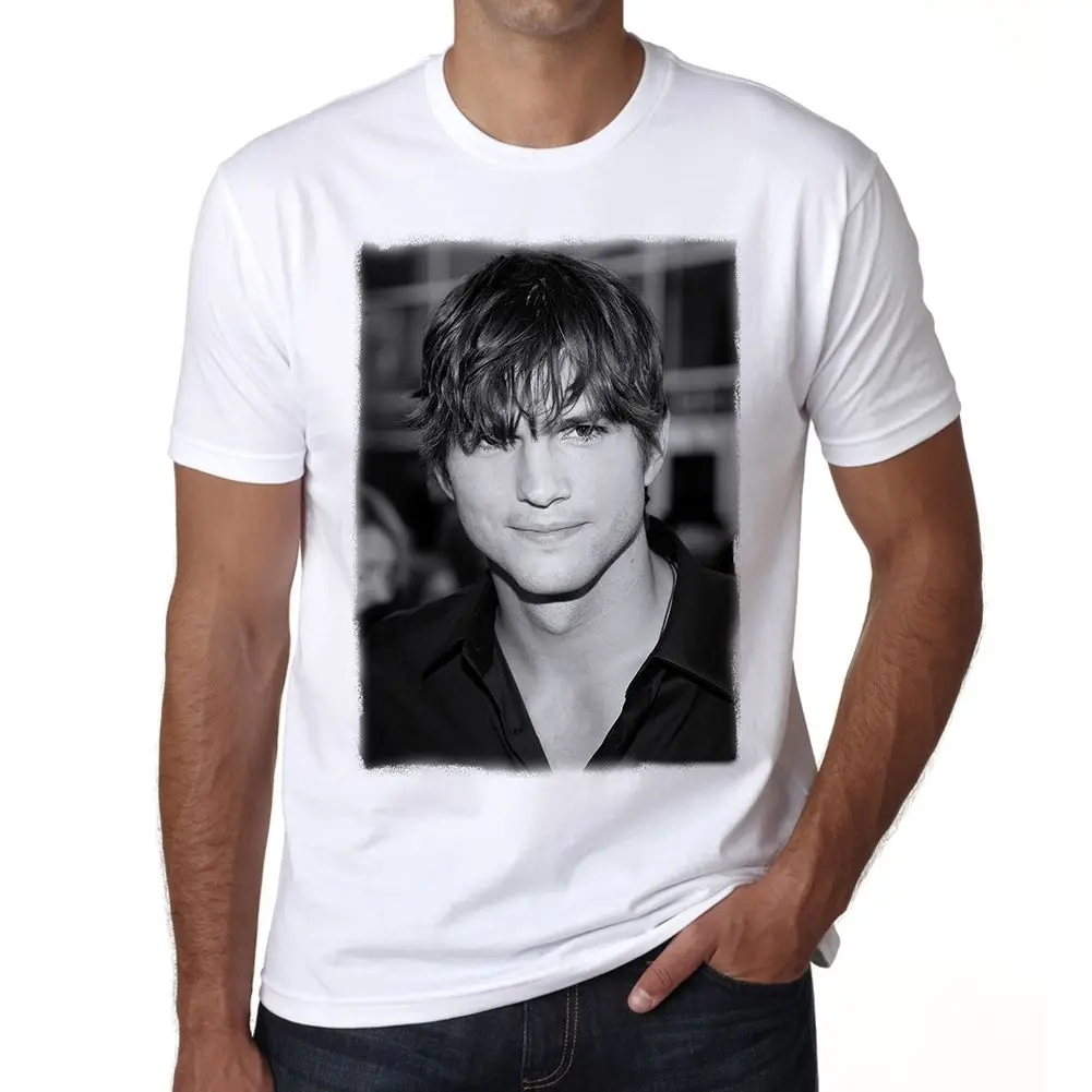 Gildan Ashton Kutcher 1 футболка мужская | Мужская одежда