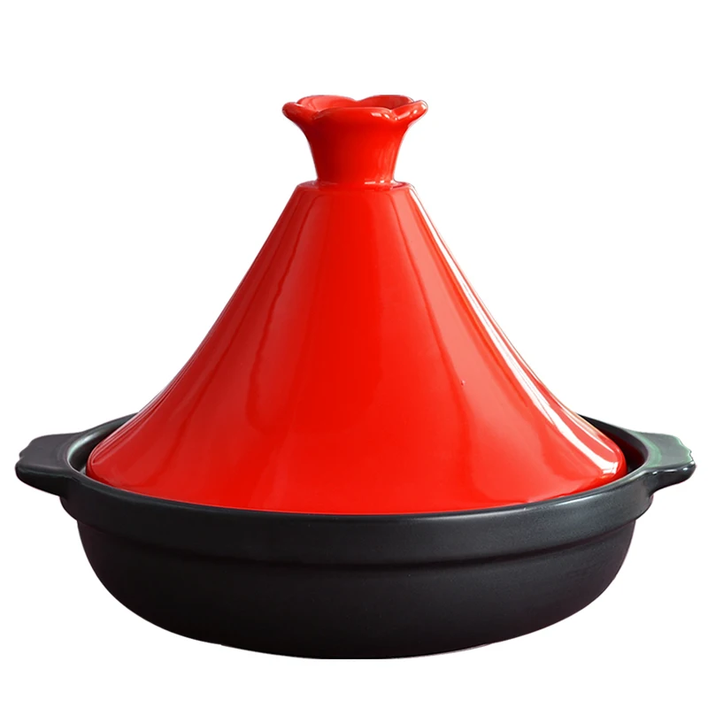 Марокканская керамическая кастрюля с двумя ушками Tajine Tagine для морепродуктов