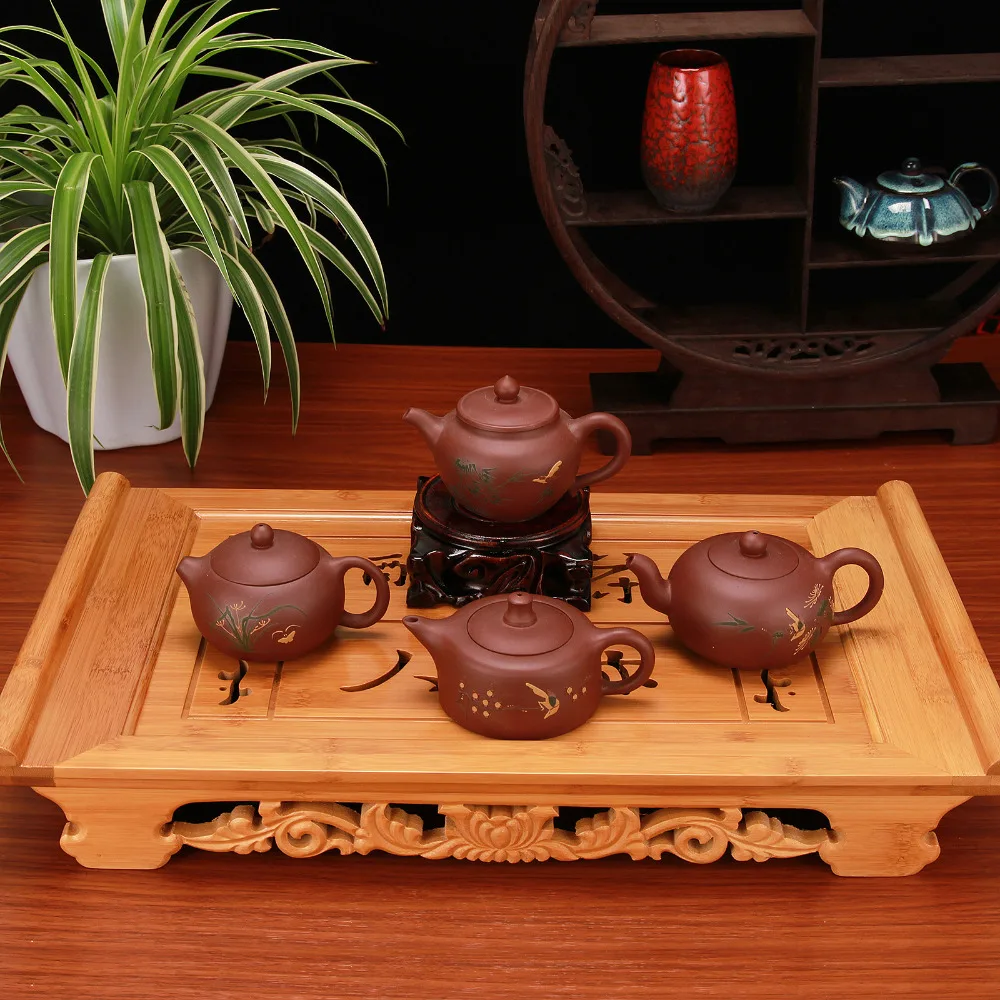 

Chinese Tea Set Beauties pot teapot Full handmade Yixing teapot clay handmade 4 Style Choose