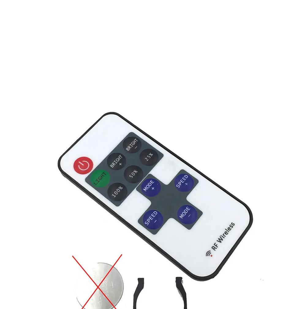 5-24V Mini RF Wirleless LED Controller 5V 12V 24V Dimmer for LED Strip Lamp Bulb Lights Dimming DC Wire Connector Remote Control (7)