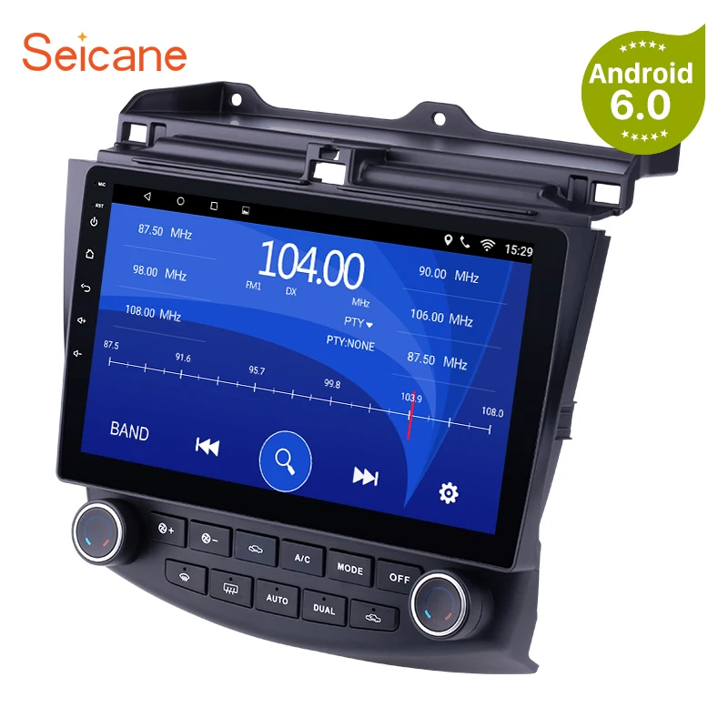 

Seicane 2DIN Android 6.0/7.1/8.1 10.1"GPS Car Radio Wifi Multimedia Player Head Unit For Honda Accord 7 2003 2004 2005 2006 2007