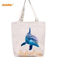 Joyloading Повседневное мультфильм милый Дельфин Дизайн многоразовые Бакалея хозяйственная сумка на молнии Застежка складная сумка