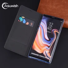 Роскошный кожаный флип-чехол для samsung Galaxy Note 9 SM N960 Чехол-бумажник С слот для карт для samsung Note9, SM-N960F, противоударный чехол