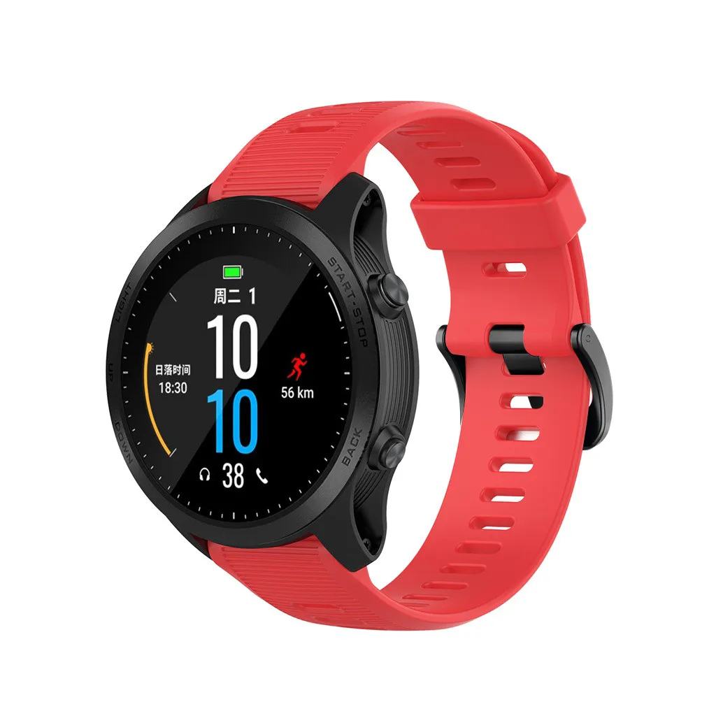 Сменный силиконовый ремешок на запястье для Garmin Forerunner 945/935/Fenix 5/Plus, светильник различных цветов, гибкий, модный