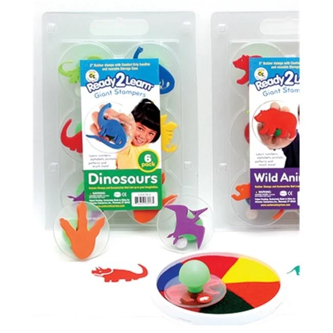 CENTER ENTERPRISES INC. CE-6763 READY2LEARN GIANT DINOSAURS STAMPERS