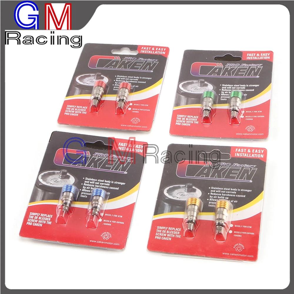 

M5 0.8MM Fork Air bleeder Relief Valve For HONDA YAMAHA SUZUKI KAWASAKI CR CRF KX KXF YZ YZF WR RMZ 125 250 450