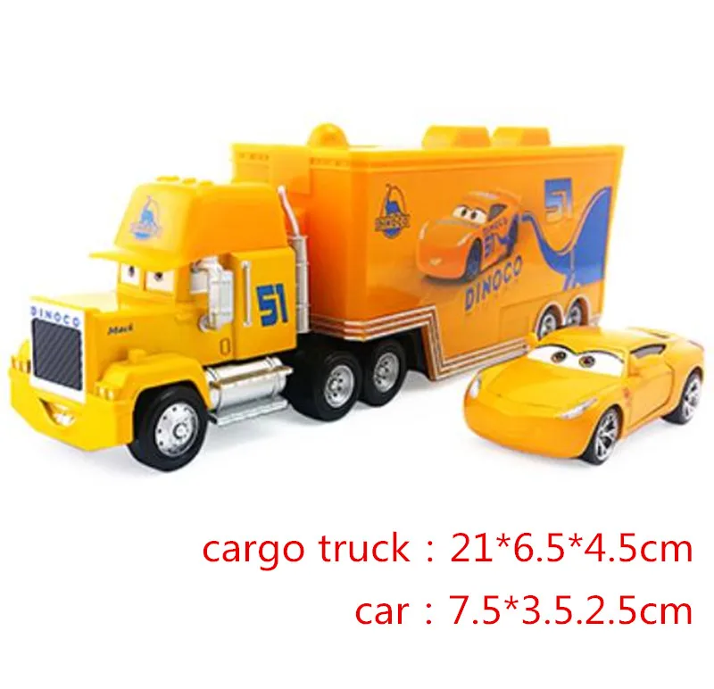 Disney Pixar Cars Lightning McQueen Mack Uncle Truck 1:55 литья под давлением модель автомобиля игрушка